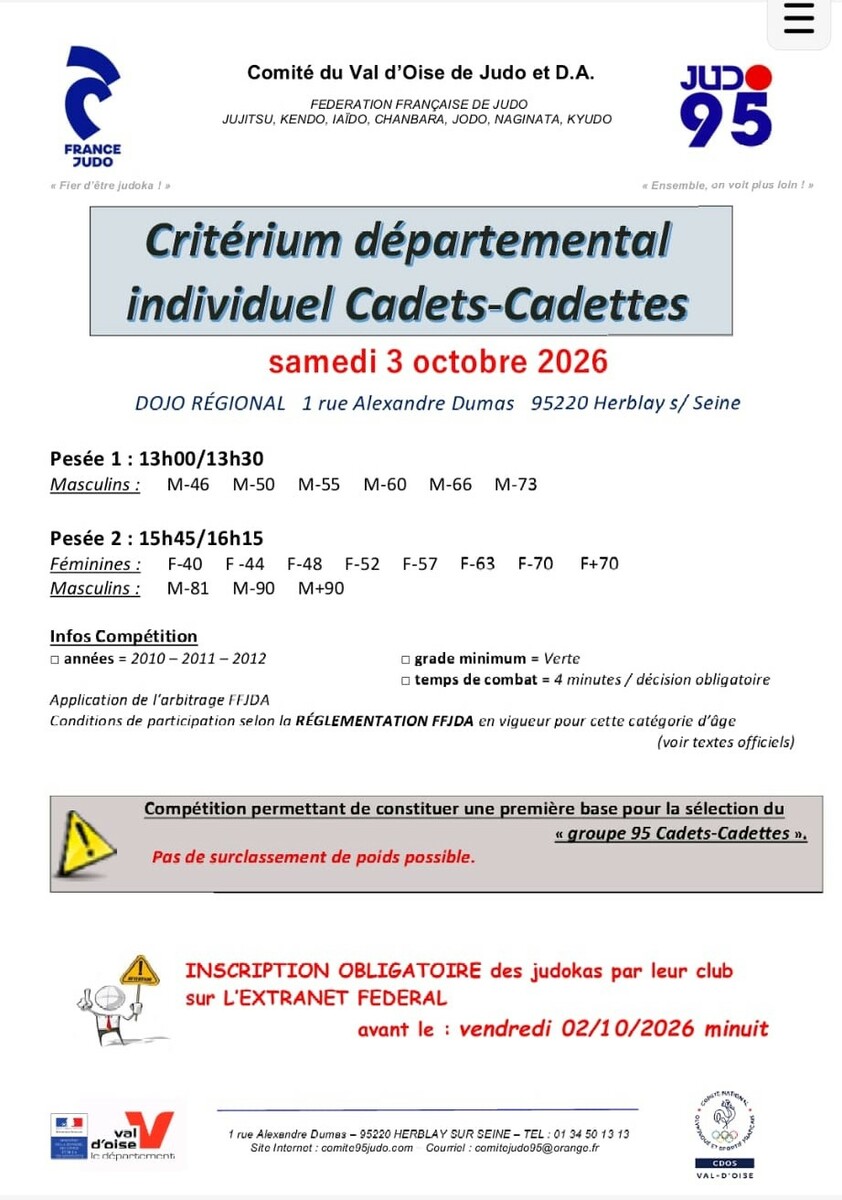 Critérium Cadets