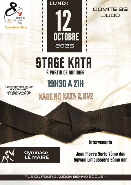Stage Kata : Nage No Kata et UV2