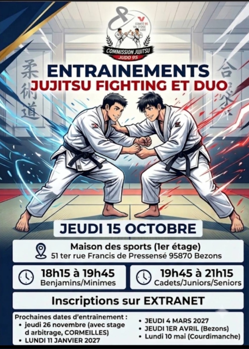 Entraînement Jujitsu Fighting et Duo