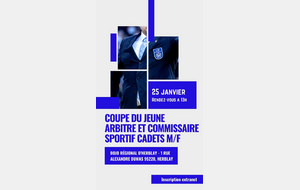 Coupe du jeune arbitre et commissaire sportif cadet