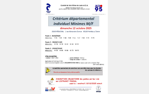 Critérium départemental individuel minimes M & F