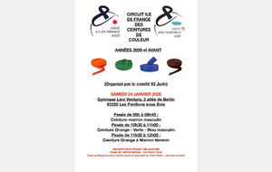 Circuit île-de-France des ceintures de couleur