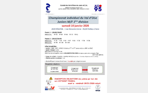 Championnat individuel du Val d'Oise juniors