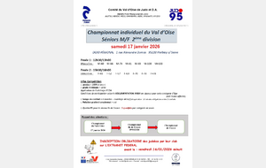 Championnat individuel du Val d'Oise séniors 2ème division