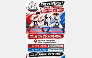 Entraînement Jujitsu Fighting , arbitrage et Duo